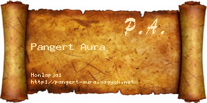Pangert Aura névjegykártya